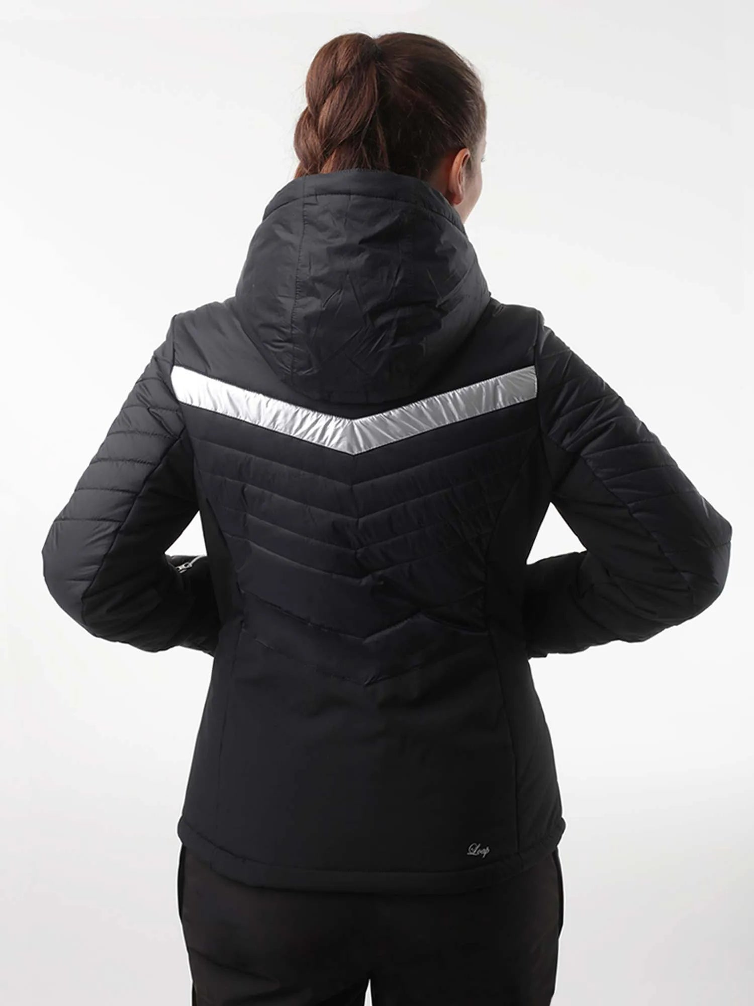 Damen-Skijacke Loap Oktie Schwarz