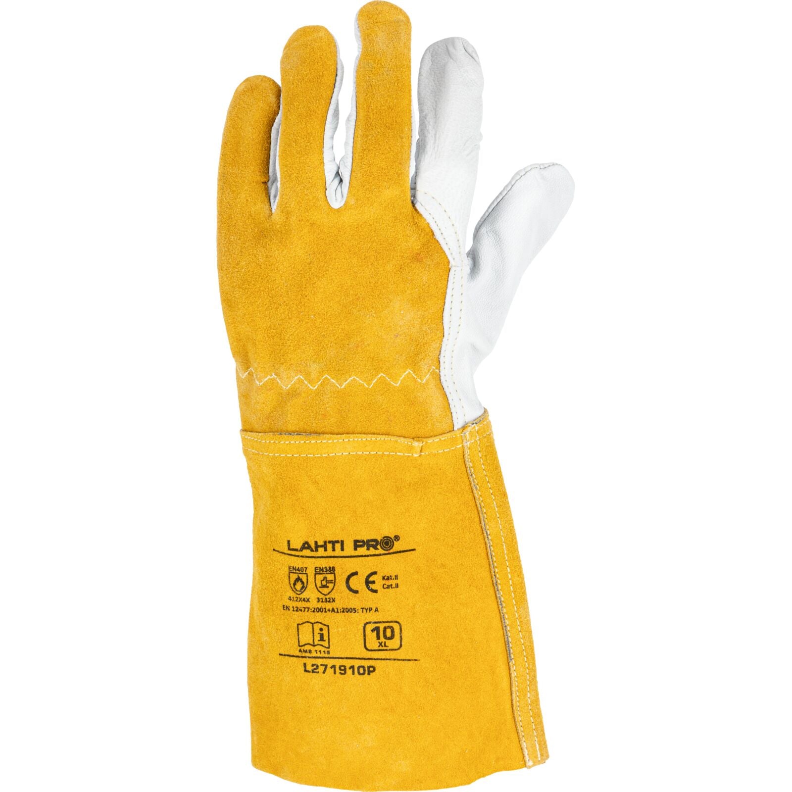 Gloves Welding Goat Leather L271910p Card Ce Lahti
