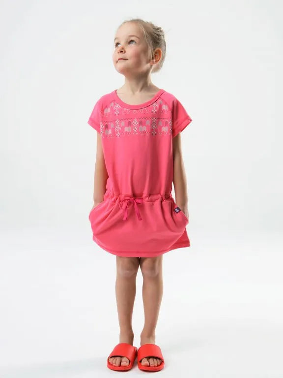 Lúb gúna spóirt cailíní bacyella bándearg 128