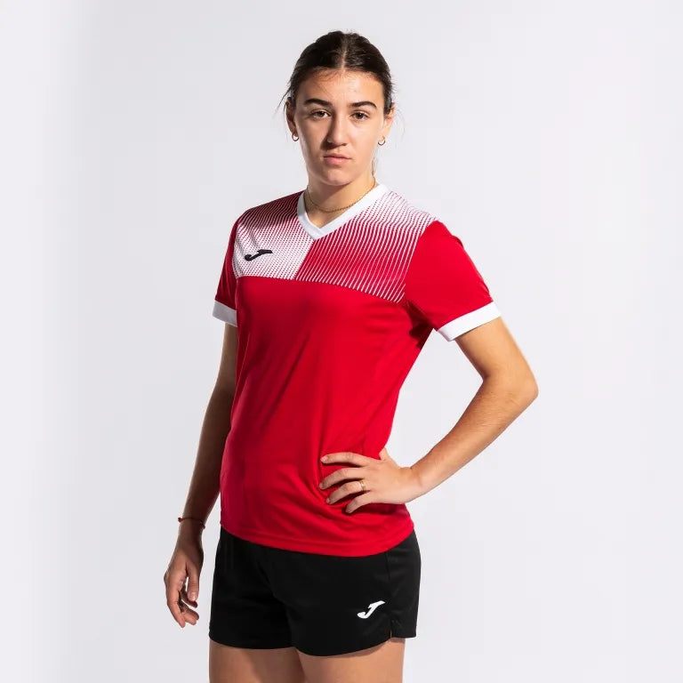 T-shirt joma eco supernova rosso-bianco donna rossa/bianca l