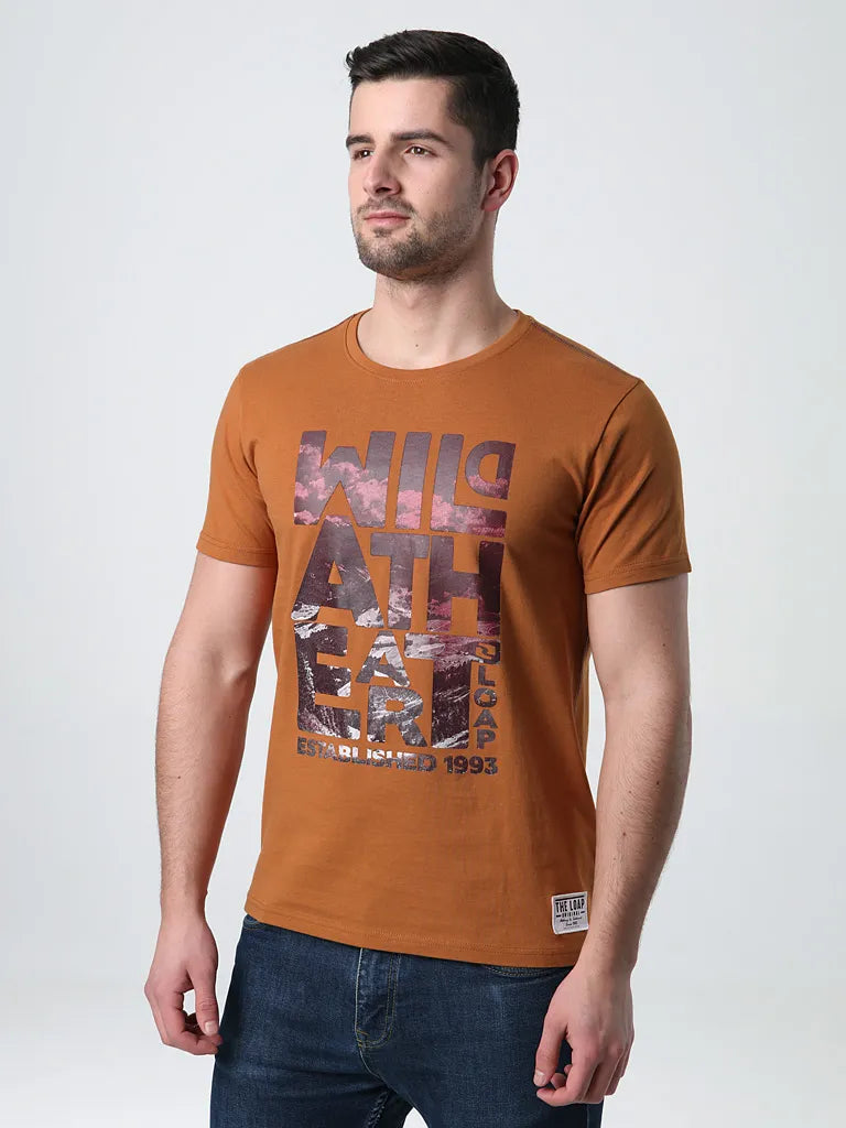 Herren-T-Shirt Loap Bolt Brown