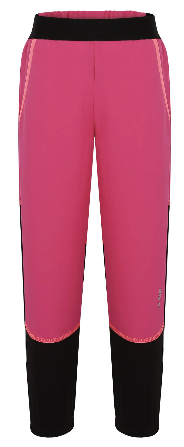 Children's softshell pants loap urafnex pink - 122-128