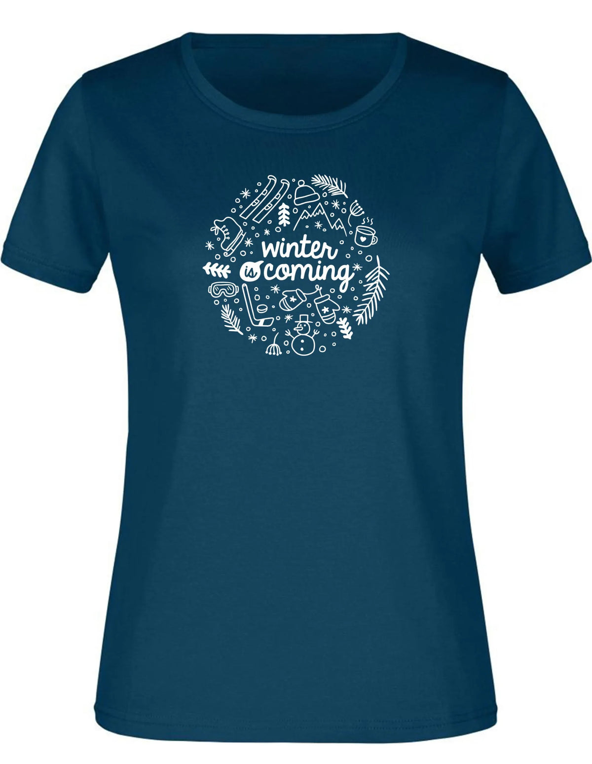Camiseta Mujer Jm Winter Azul Petróleo