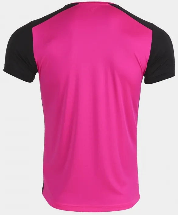 Camiseta masculina joma record ii fluor rosa-preta m