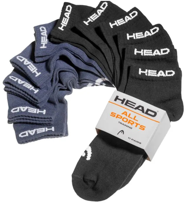 Stocaí ceann eilimintí sneaker stocaí 11-pacáiste meascán dubh-dubh 39-42