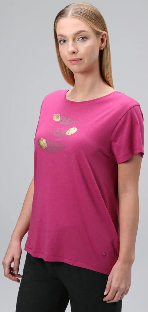 T-shirt damski Loap Asika Pnk Różowy