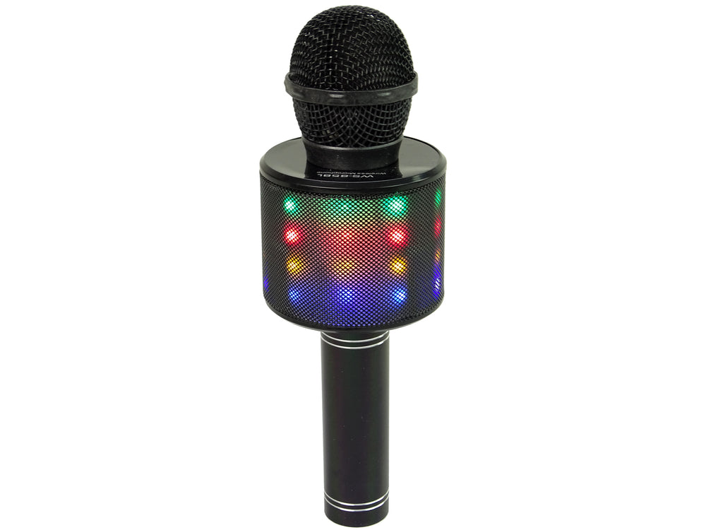 Wireless Microphone Usb Speaker Karaoke Recording Model Ws-858 Black