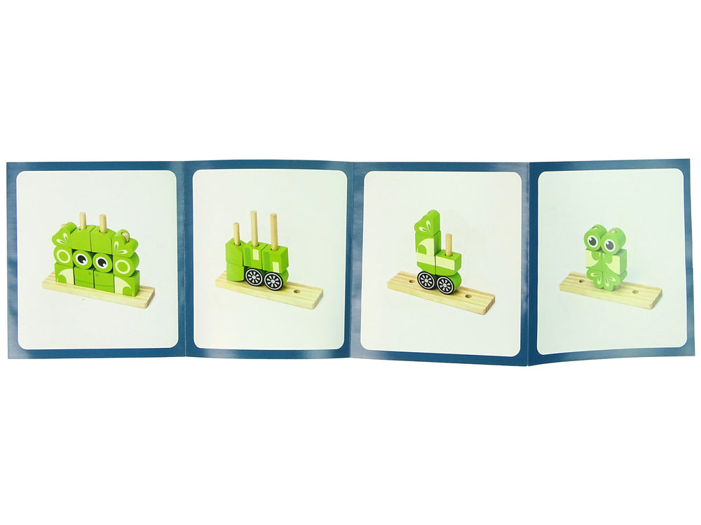 Creative Spatial Wooden Bricks 3d Frog Puzzle