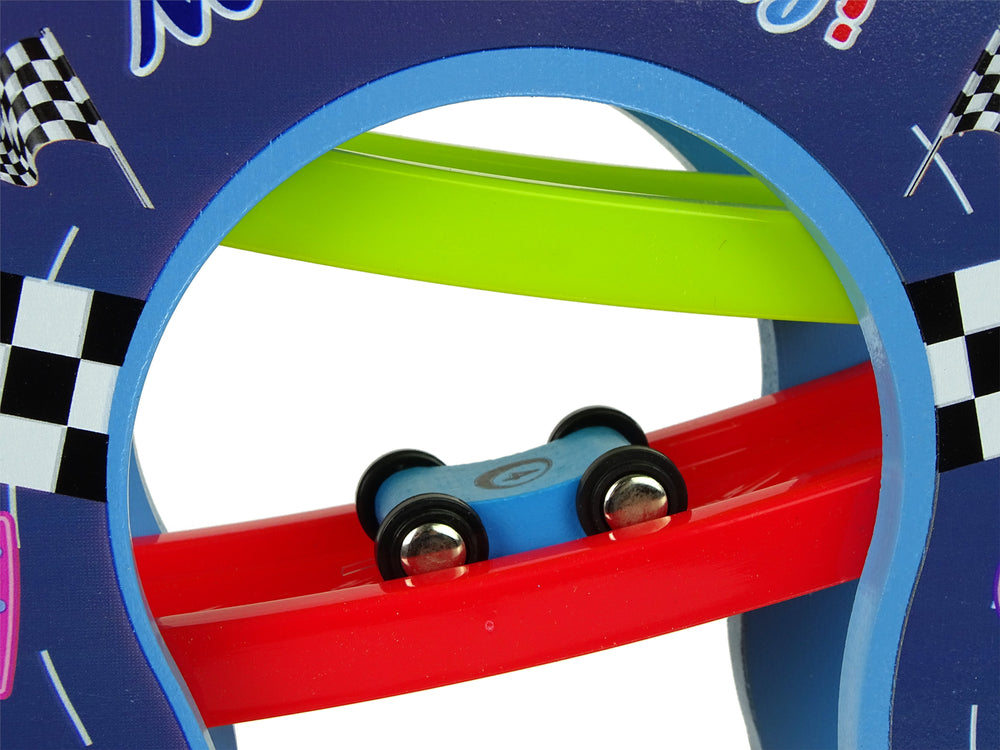 Wooden Slide 6 Levels Cars Numbers