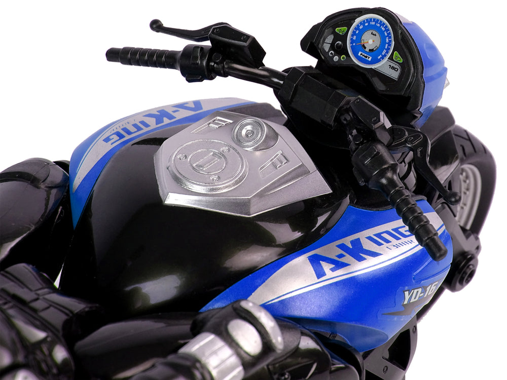 Sports Motorcycle R/c 2.4g 35m Range 1:10 Blue