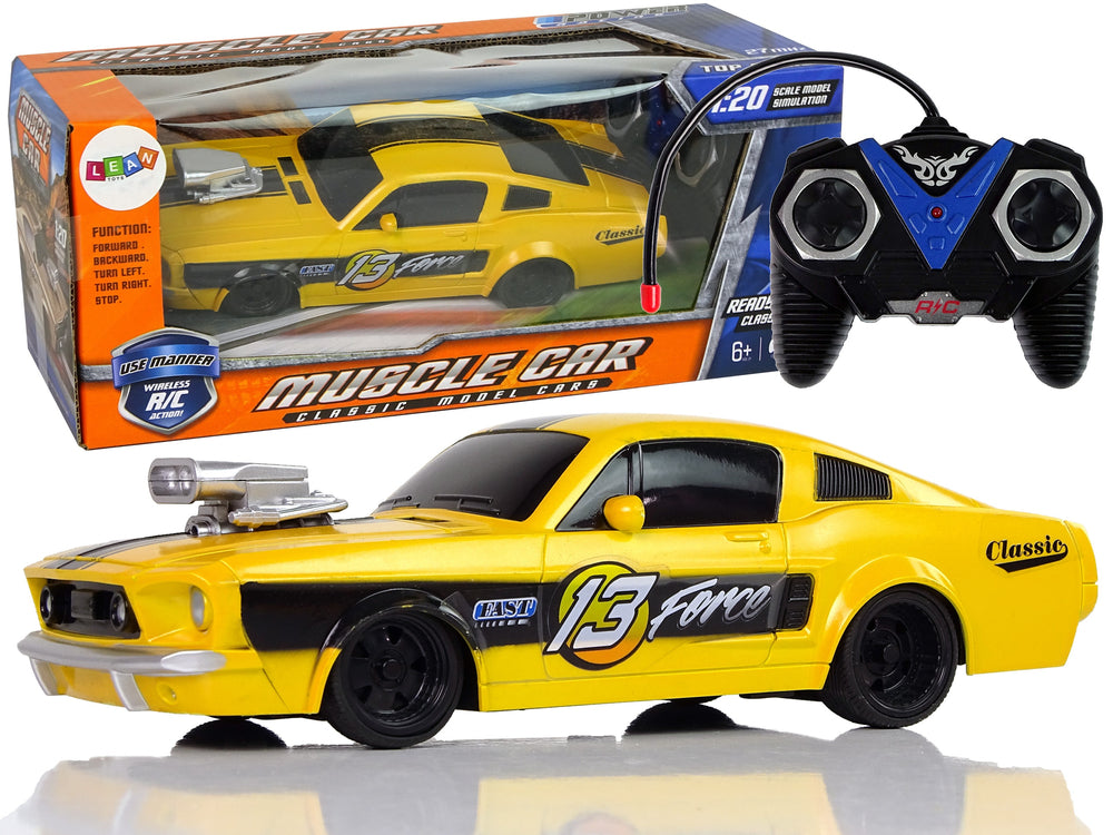 Remote Control Sports Car Classic 1:20 Yellow Pilot