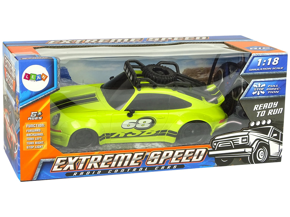 Carro Esportivo 1:18 Piloto de Roda Sobressalente Verde