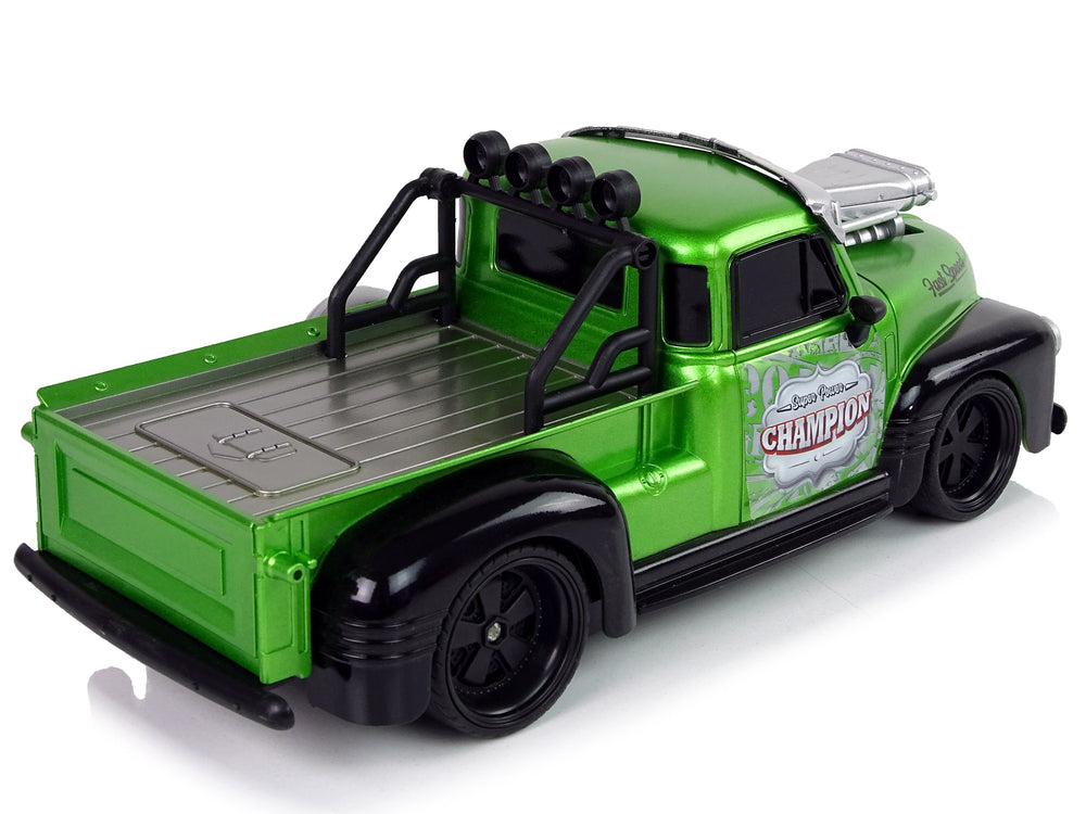 Remote Controlled 1:18 Green Pick-up Truck