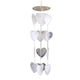 Wind Chime Mobile White Hearts Capiz Shell --пакет от 2 бр. - 35 см