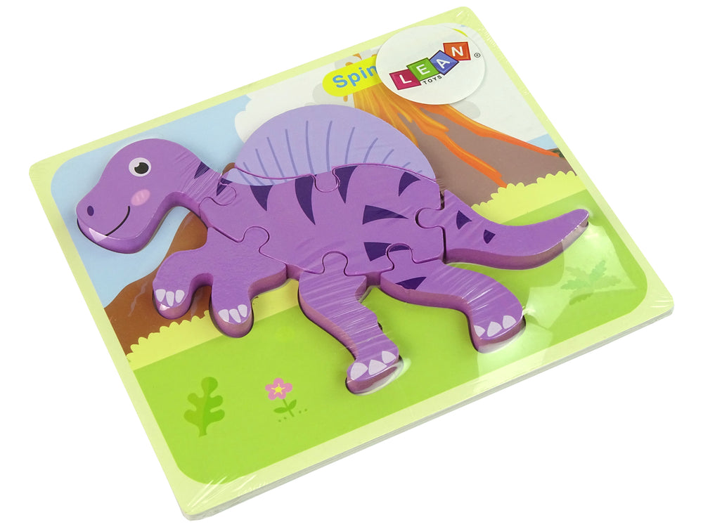 Puzal Adhmaid Dineasár Corythosaurus Pink Spinosaurus Corcra