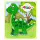 Wooden Isanosaurus Green Dinosaur Puzzle