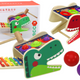Dinosaur Cymbal Hammer 2in1 Wooden Red