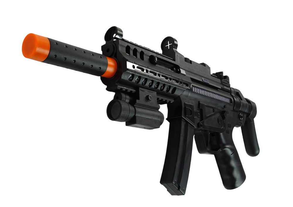 Large Mission Combat Machine Gun With Light Sound Effects And Vibrations