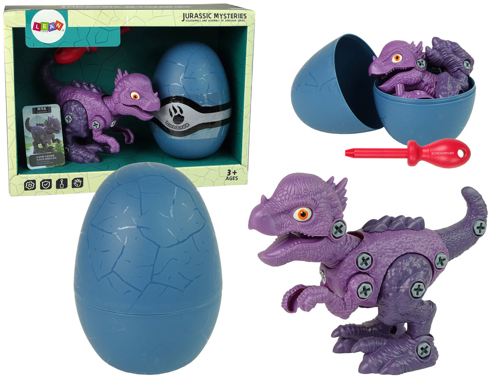 Set Dinosaur Stygimoloch With Egg Diy Screwdriver Purple