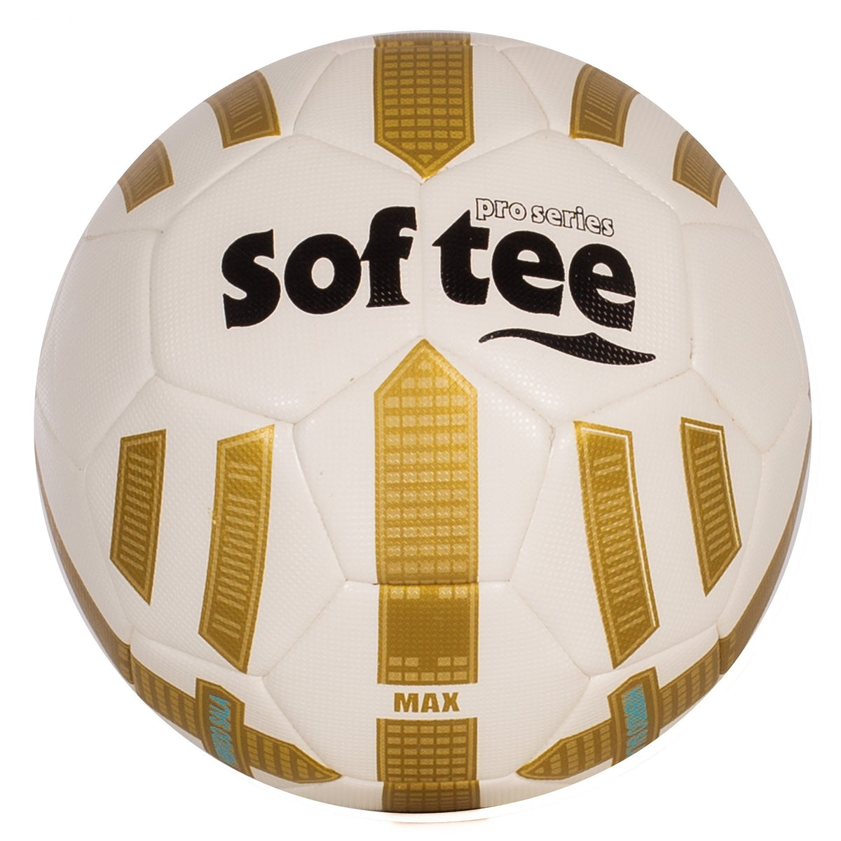 Pallone da calcio ibrido Softee Max Blanco/Oro