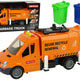 Rubbish Truck With Friction Drive Sound Effects Orange