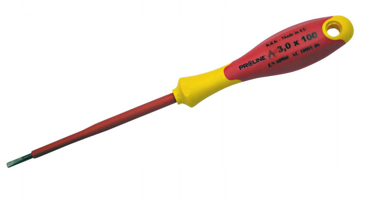 Elektriker Skruetrækker Soft Touch Flat Ph2,5 L=75 Mm 1000v Proline