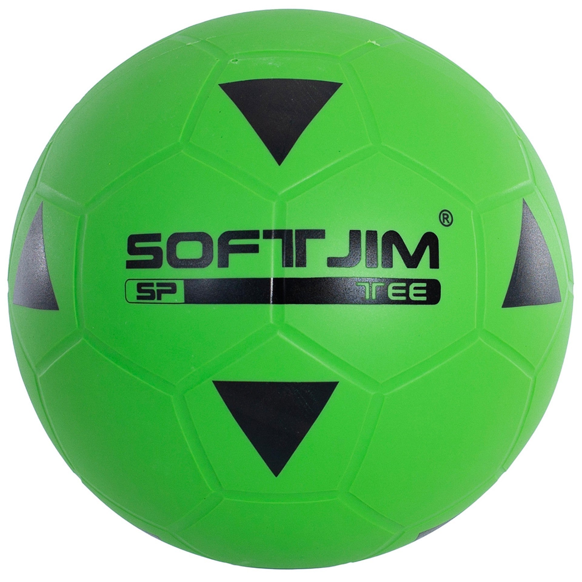 Mehrzweckball PVC Grün Fluor/Schwarz