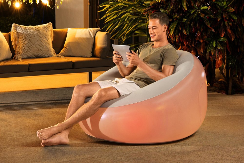 Bestway 75086 Inflatable Illuminated Armchair 102 X 97 X 71 Cm