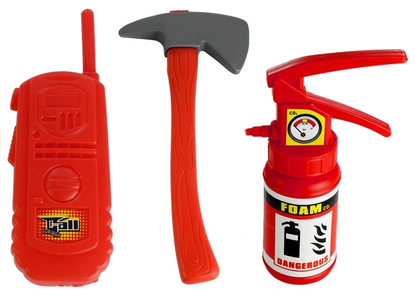 Set pompiere Estintore per casco camion dei pompieri