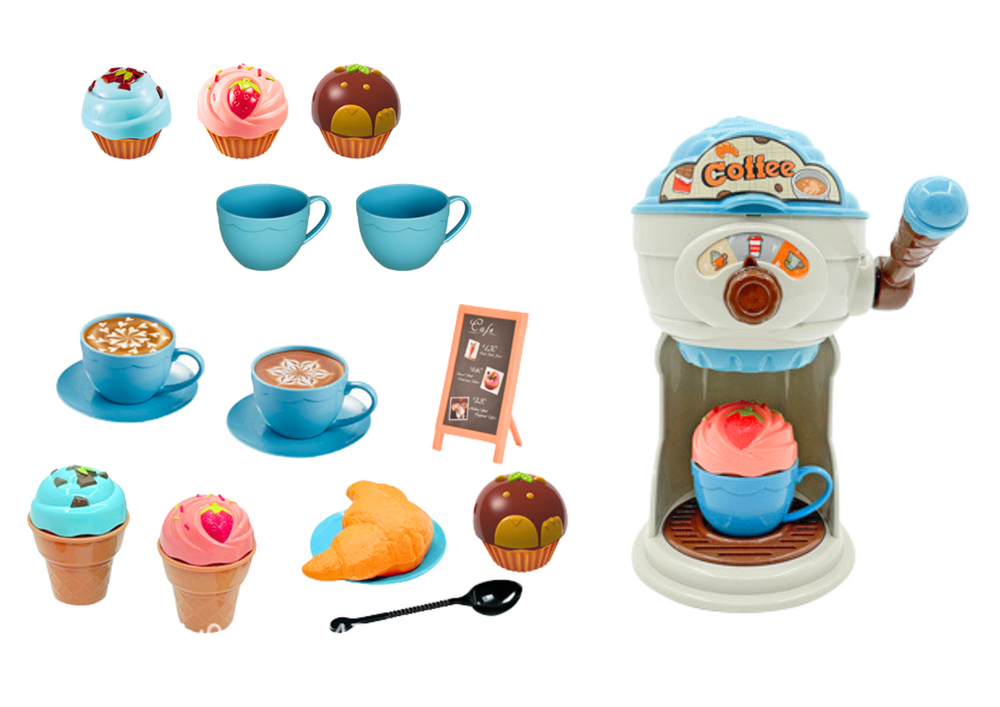 Set Of Sweets Cafe Ice Cream Machine Cups Muffins