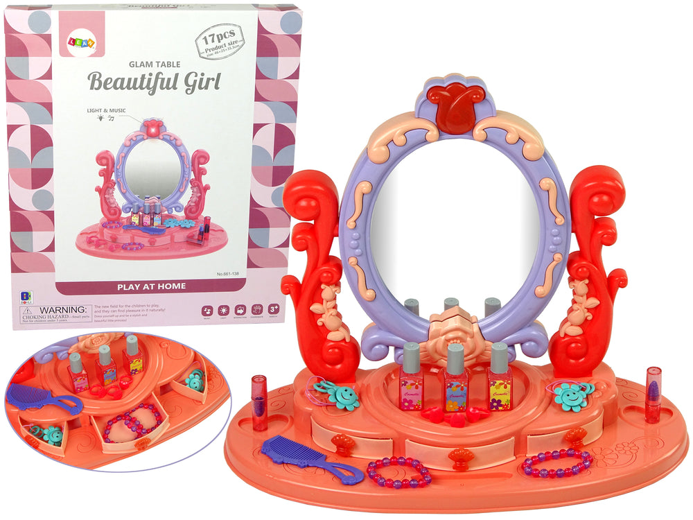 Make-up Dressing Table With Mirror Light Sound