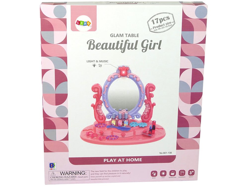Make-up Dressing Table With Mirror Light Sound