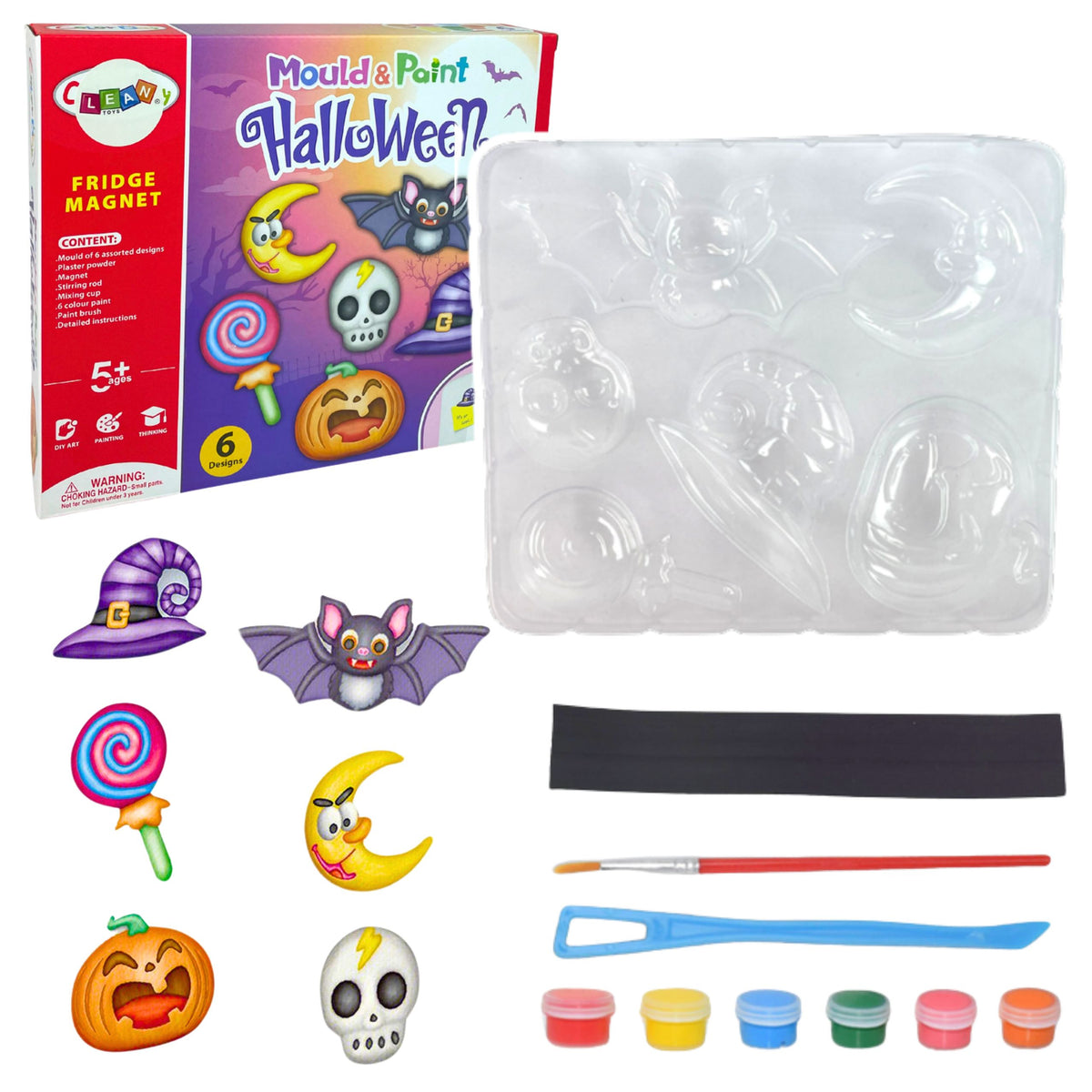 Diy Halloween Magnety Sadrové odliatky tekvica Kit