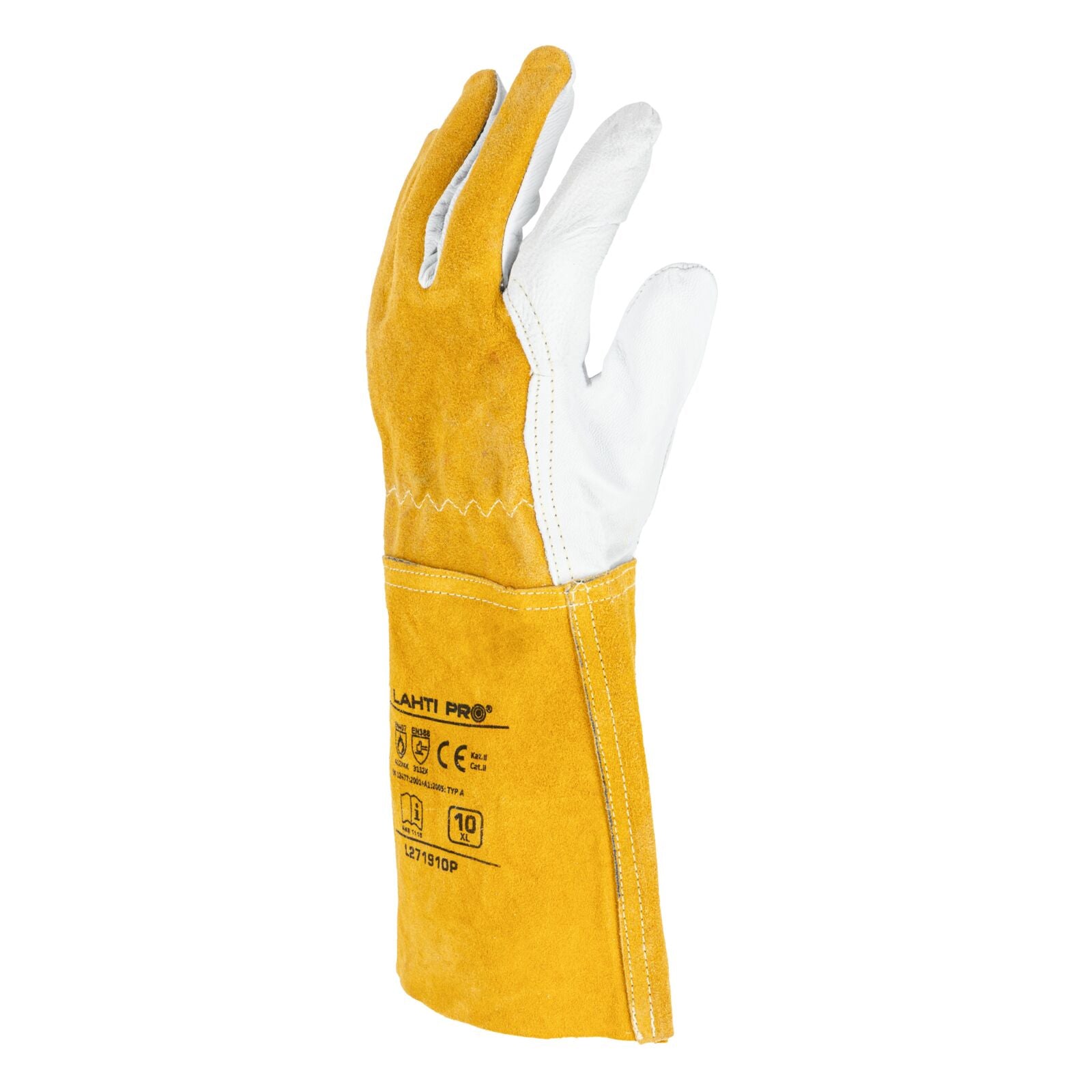 Gloves Welding Goat Leather L271910p Card Ce Lahti
