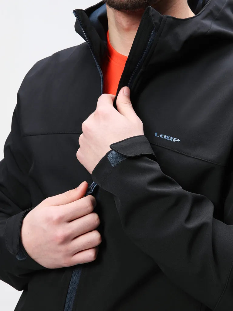 Pánska softshellová bunda Loap Lador Black 2xl