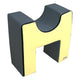 Figure Seat 60x60x30cm Amarillo/Gris 60X60X30 Cm