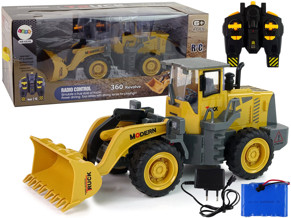 Huge Excavator R/c Loader Remote-controlled 360-degree Rotation Led Lights