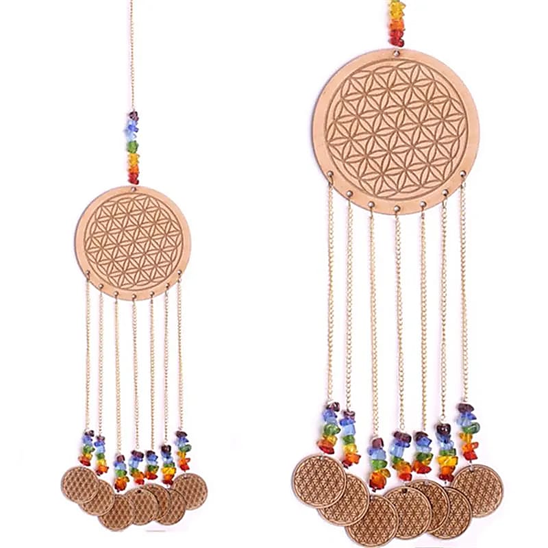 Decor Feng Shui Floarea Vietii - 40x8 Cm Set 2 Buc