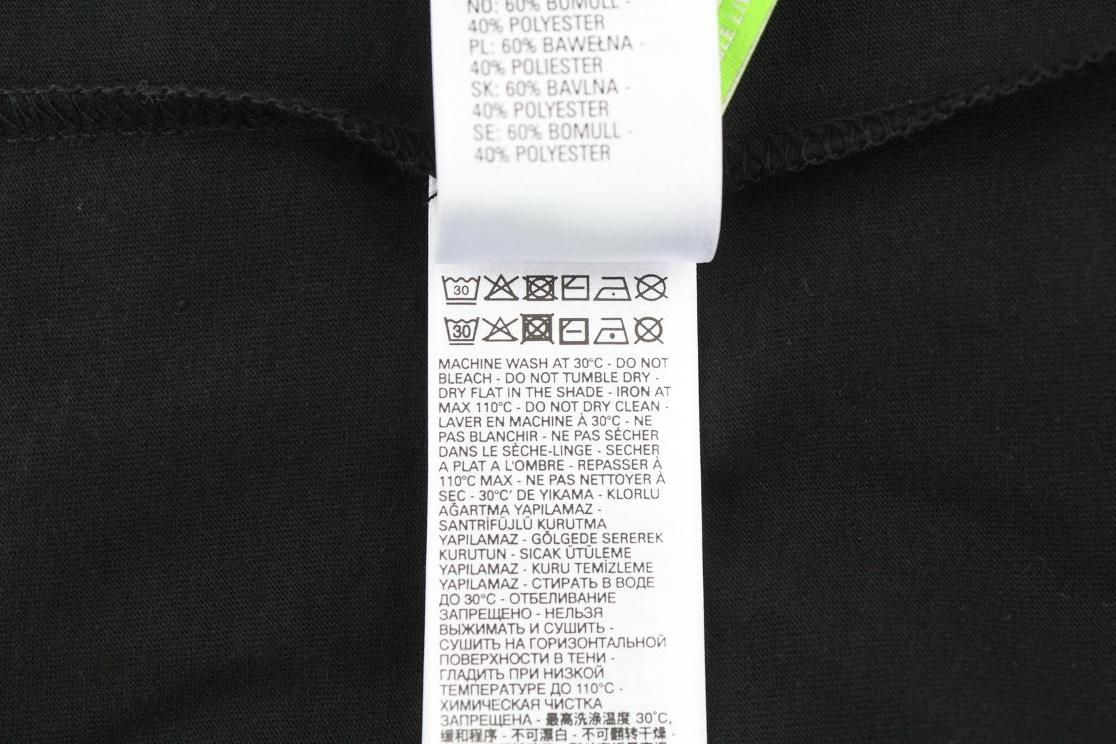 Diesel T-diegos-b6 Men's T-shirtblack Elastic Cotton Tricot Short Sleeved