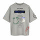 Diesel T-balm-b2 T-shirt hommegris mélange motif surdimensionné