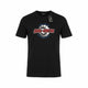 Diesel T-diegos-k21 Herren-T-Shirt, schwarzes Stretch-Tricot-Logo vorne