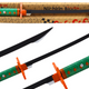 Nichirin Samurai Sword Battery Operated Comfortable Grip Green Sound