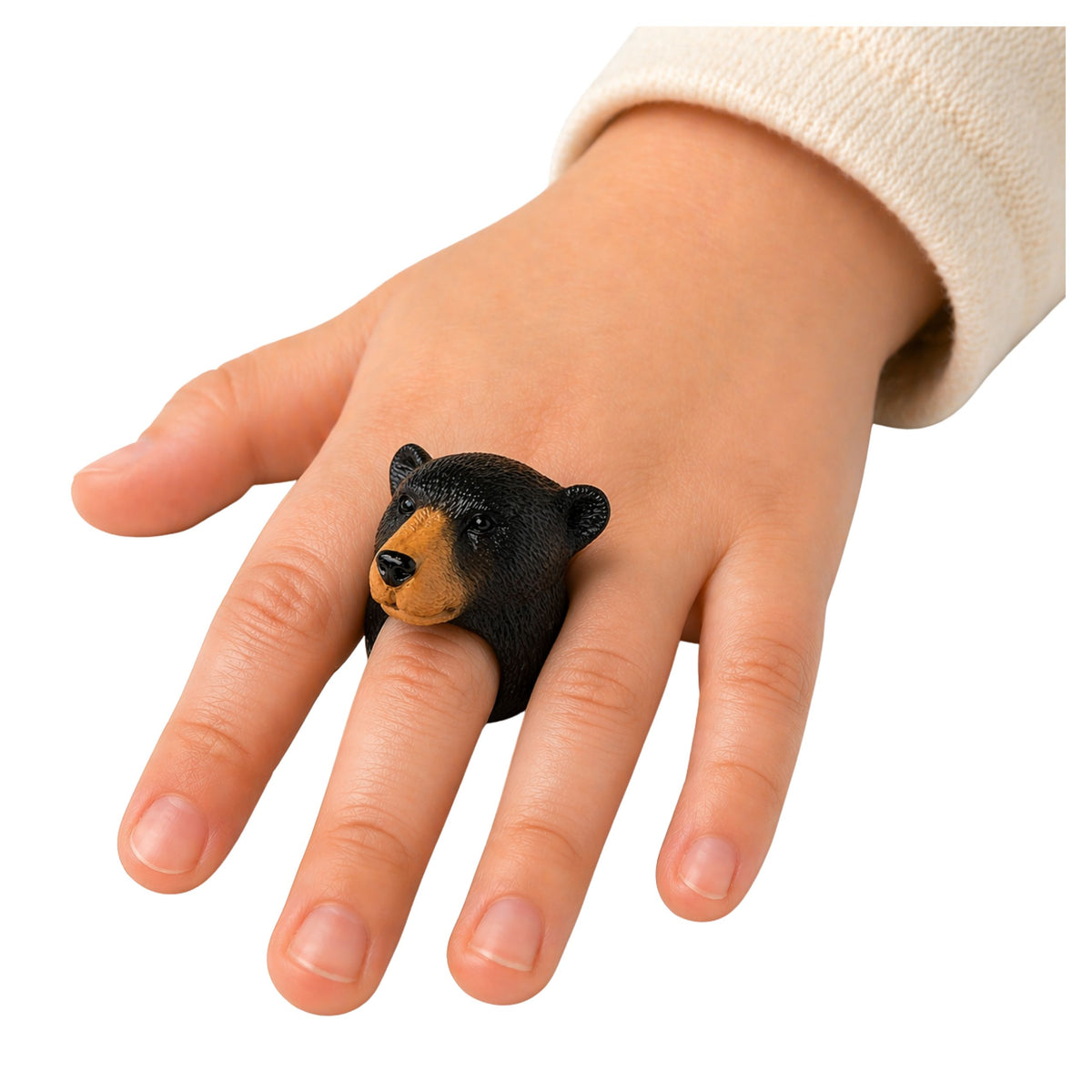 Ring On Hand Educational Animals Bear