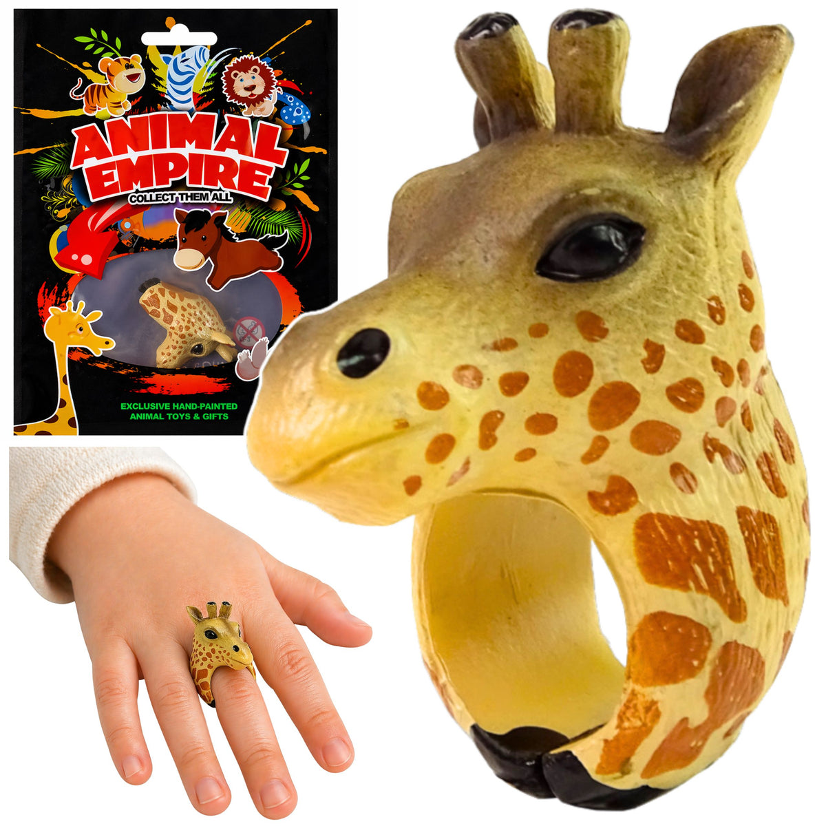 Hand Ring Educational Animals Giraffe