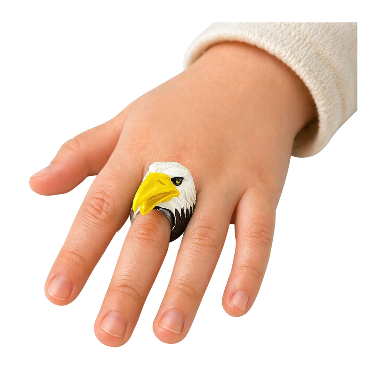 Ring On Hand Educational Animals Eagle