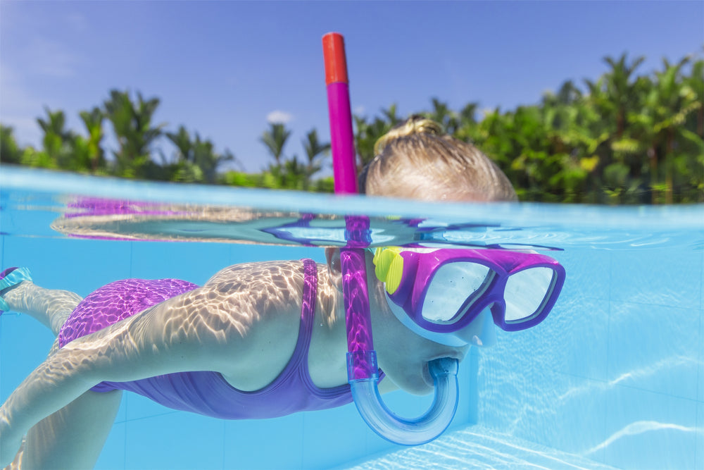 Potápěčská sada maska Snorkel Fins Pink Bestway 25019