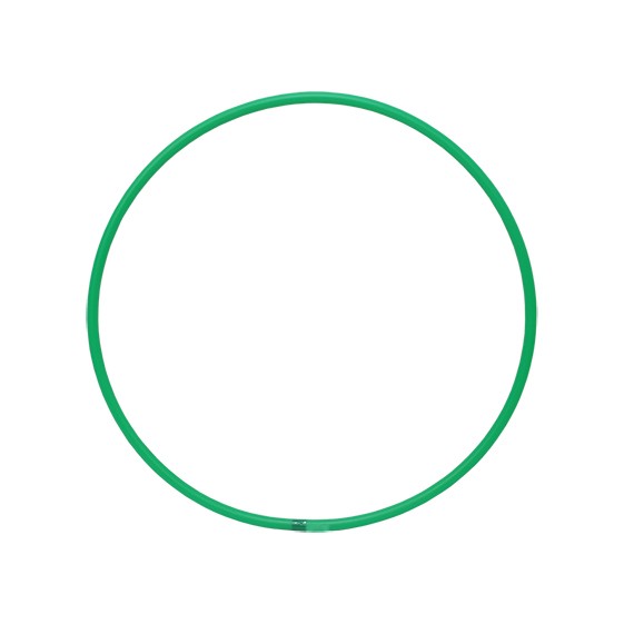 Obręcz do gimnastyki artystycznej dla dzieci, kolor zielony
