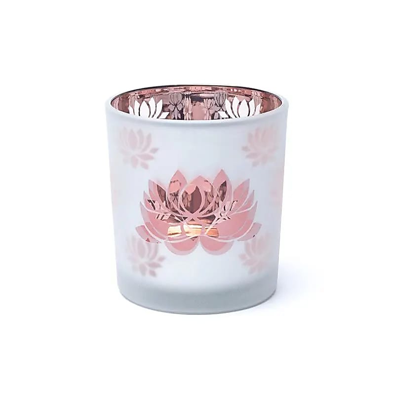 Suport pentru lumanari Lotus mat/metalic -- 73x8 cm Set 2 buc - 7,3x8 cm Set 2 buc