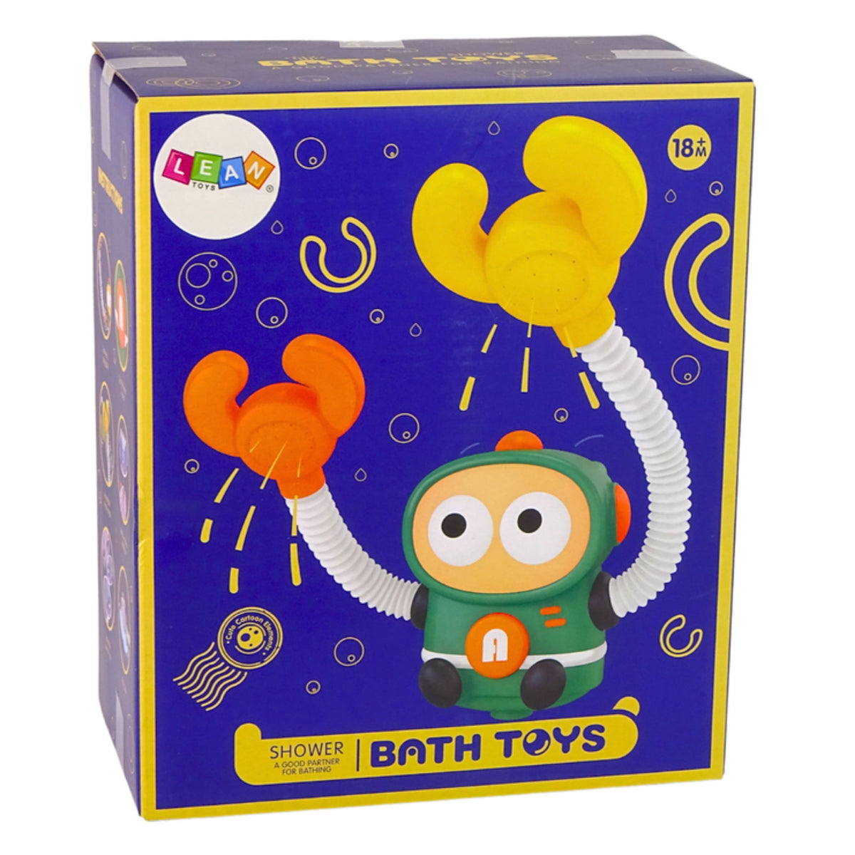 Bathing Water Toy Astronaut Shower With Water Circulation Suction Cups