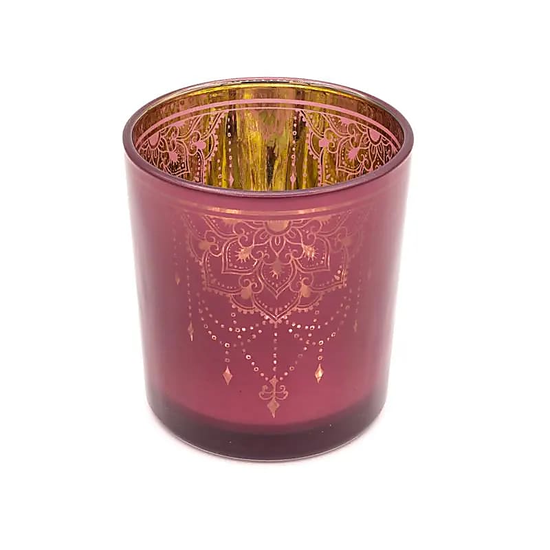 Ljushållare Metallic Mandala - 7,3x8 Cm Set med 2 st